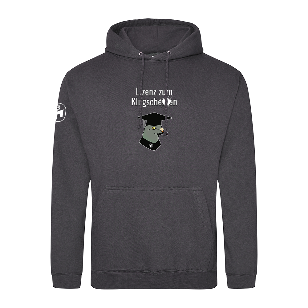 Hoodie Herren "Lizenz zum Klugscheißen" Standard