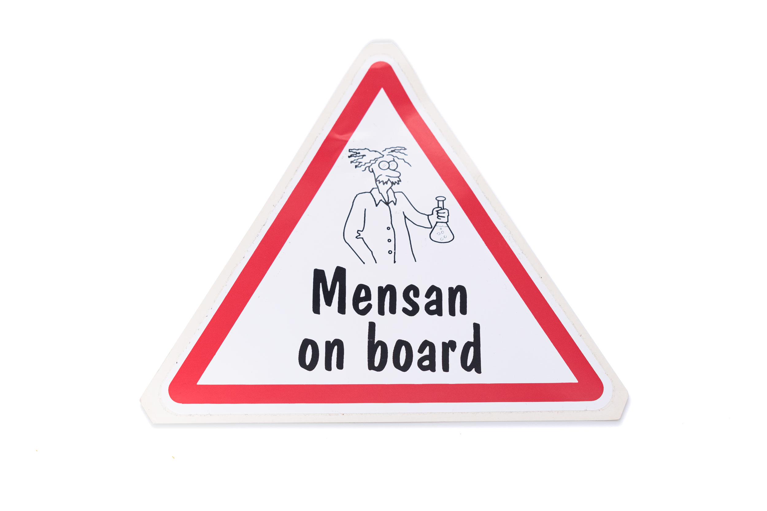 Aufkleber für die Heckscheibe "Mensan on board" Aufkleber für die Heckscheibe "Mensan on board"