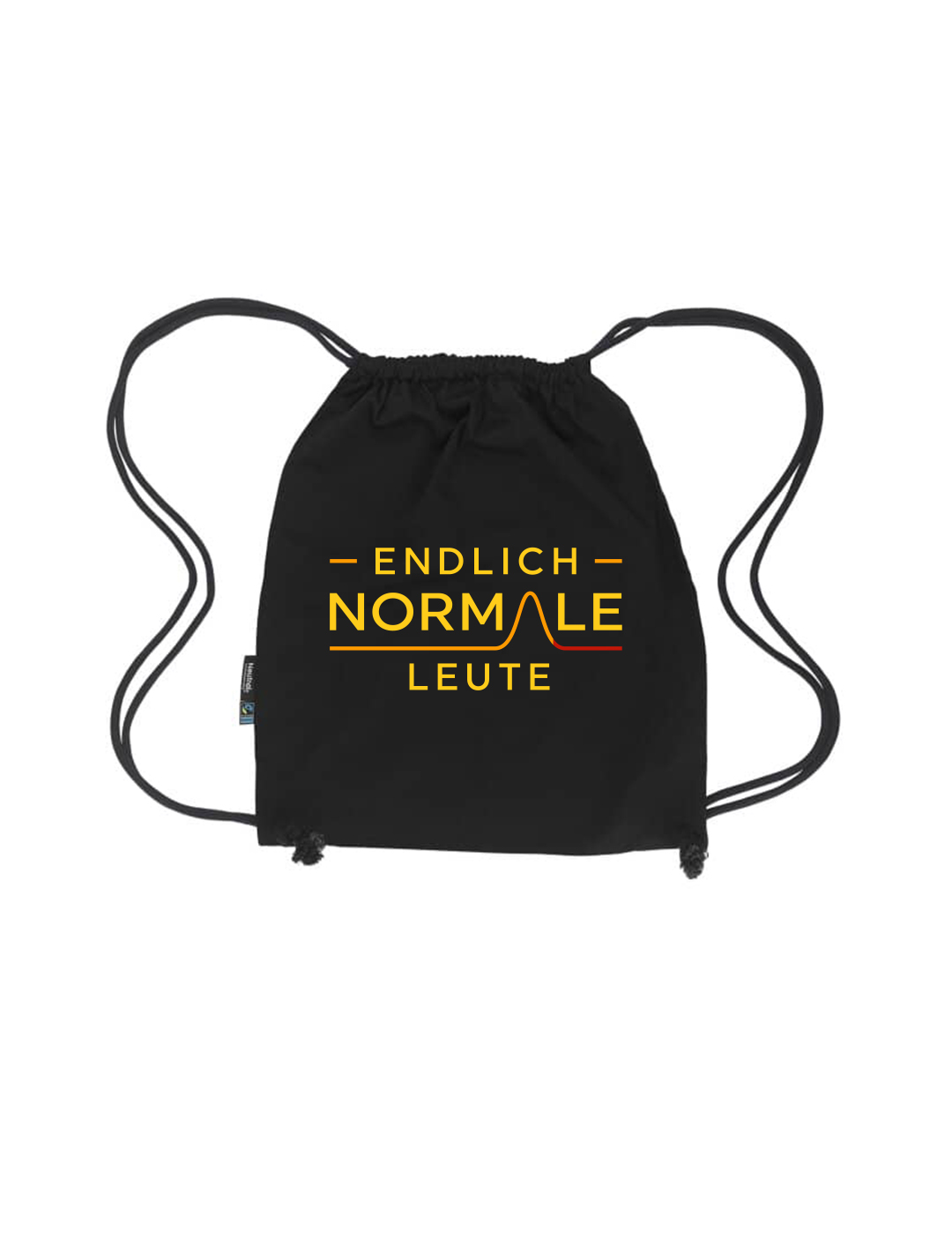 Kordelzugbeutel "Endlich normale Leute"